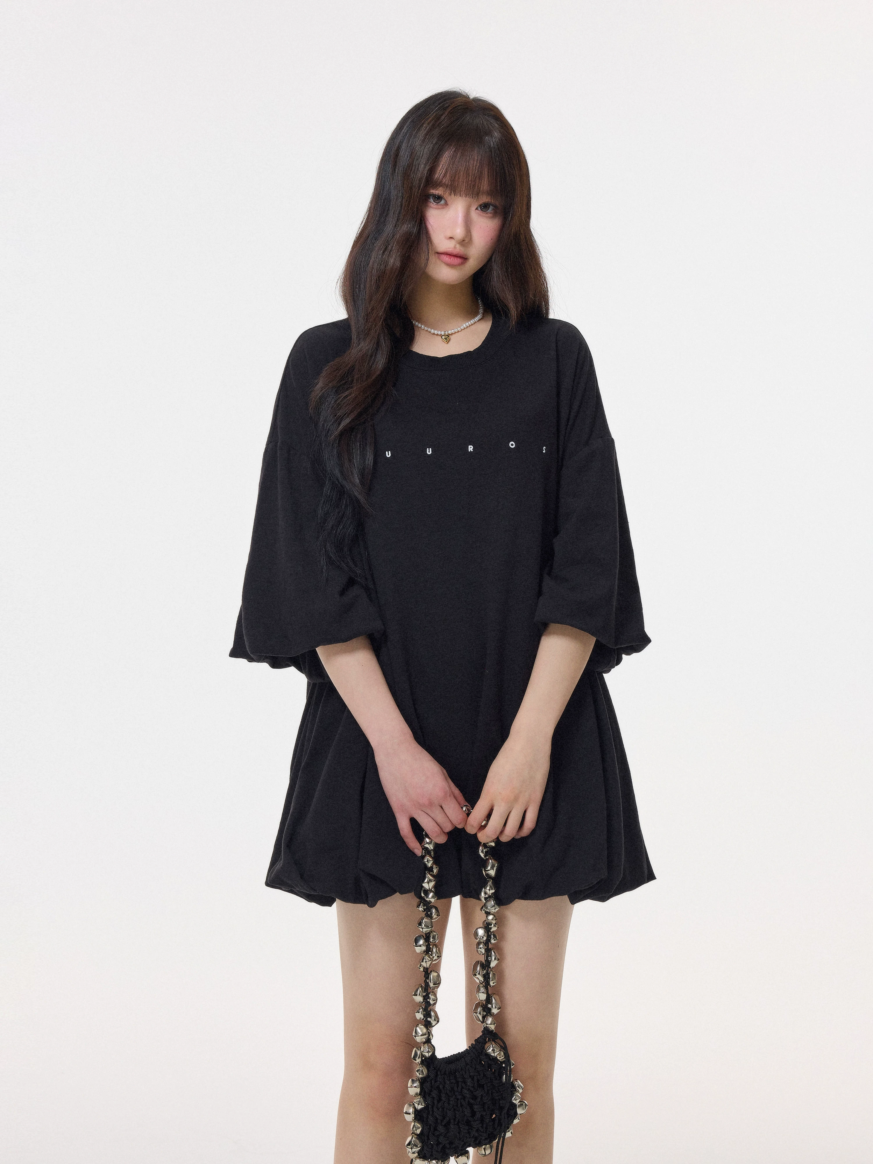 バルーンシルエット クルーネック半袖Tシャツ 商品写真