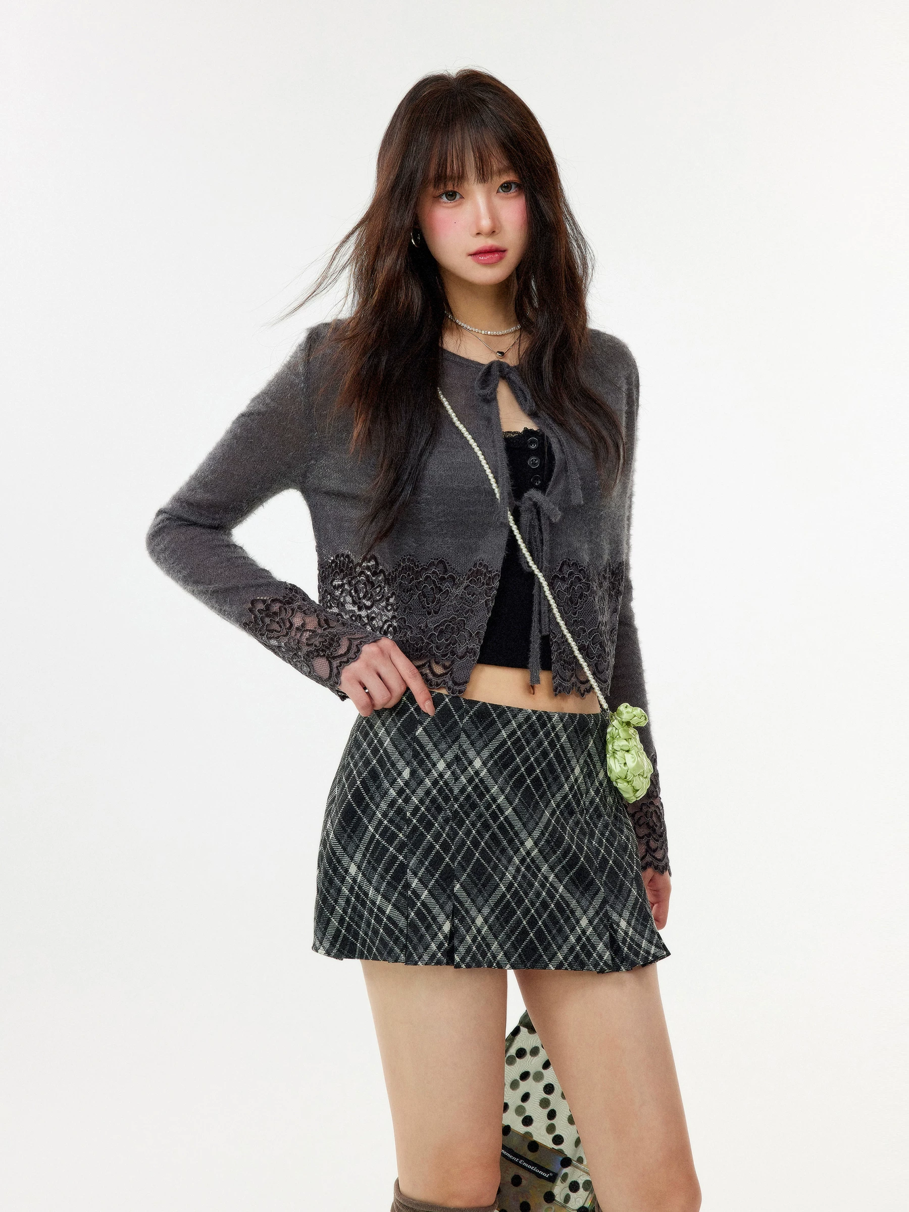 チェック柄 ミニスカパン 商品写真