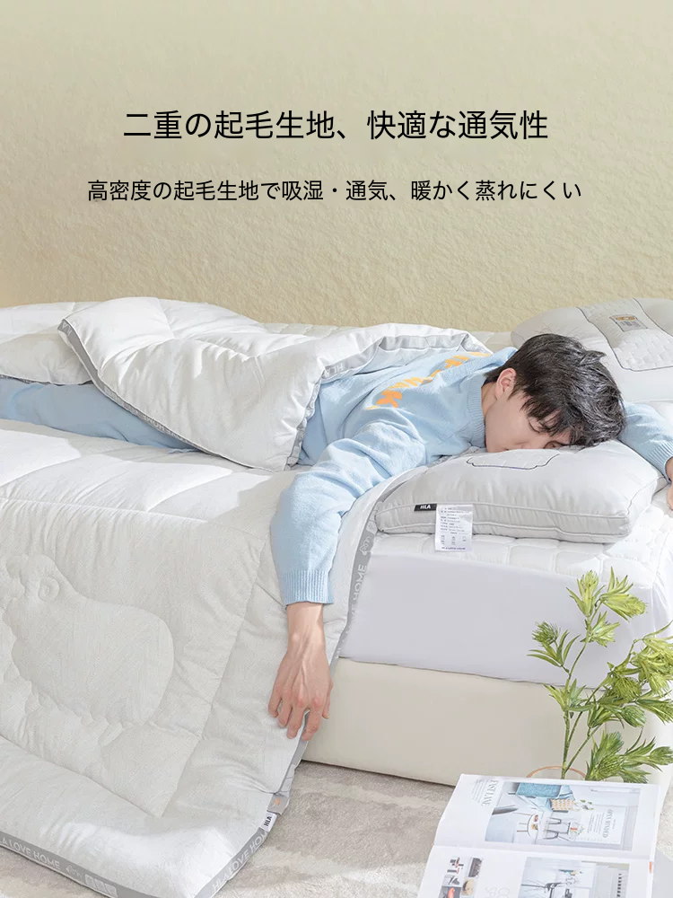 HLA 起毛生地のウール混掛け布団 商品写真