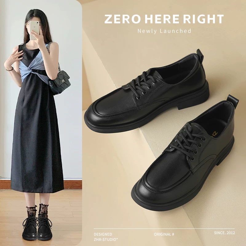 ZHR BKT86M ブラック レースアップシューズ