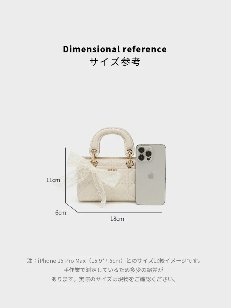 キルティング チェーンバッグ ハンドバッグ ショルダー 斜め掛け｜商品写真