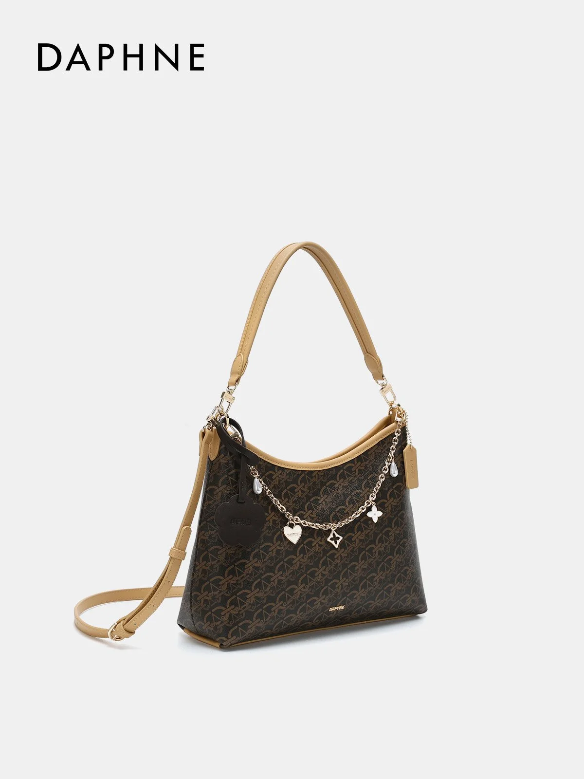 プリント柄 ショルダーバッグ 大容量 通勤 斜め掛け｜商品写真