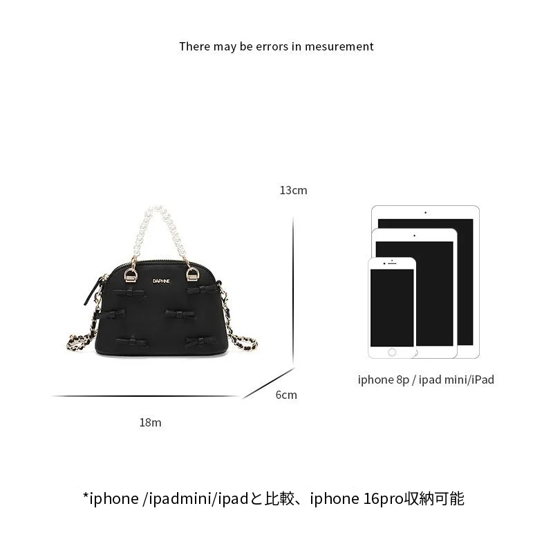 パールハンドル シェル型バッグ 2WAY 斜め掛け｜商品写真