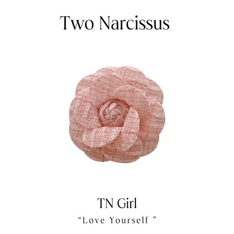 Two Narcissus カメリアモチーフ ブローチ