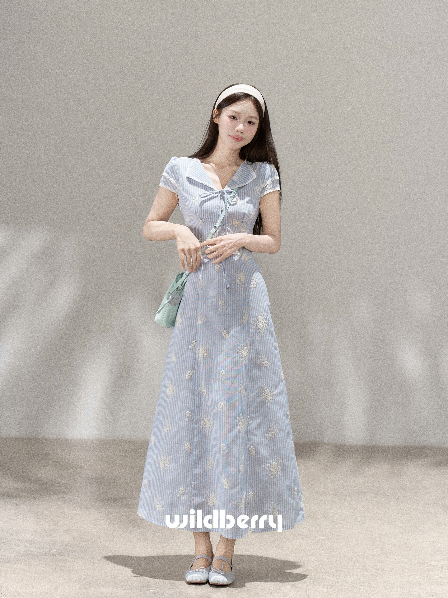 Wildberry ウエストシェイプ ロングワンピース