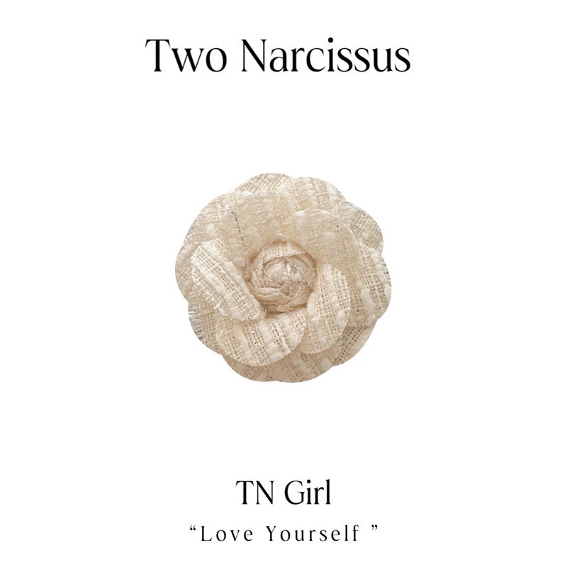 Two Narcissus カメリアモチーフ ブローチ