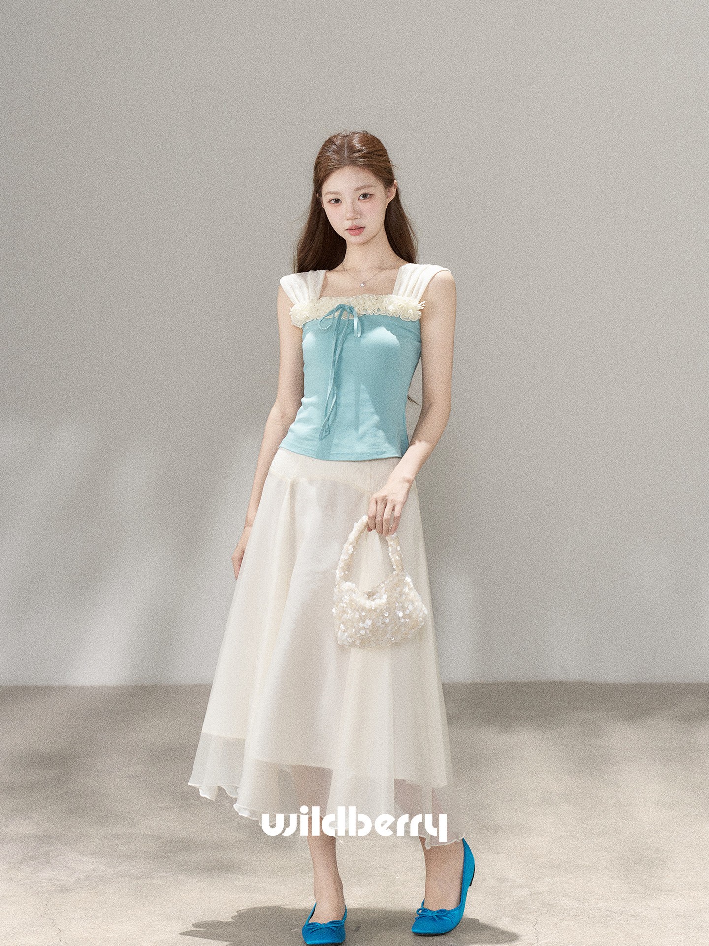 Wildberry 配色ニットトップス