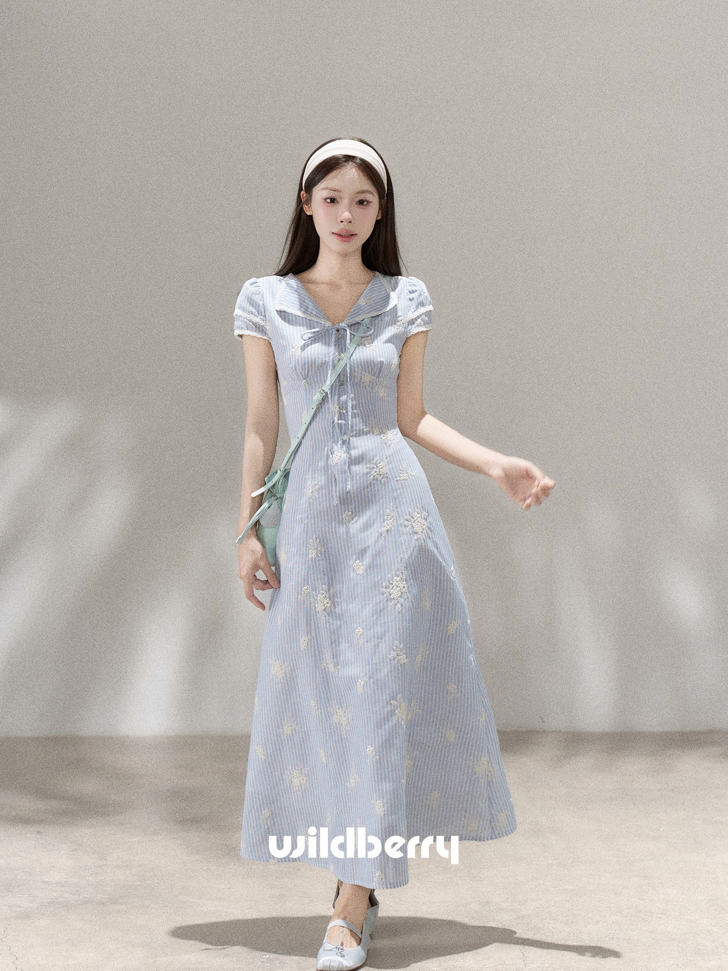 Wildberry ウエストシェイプ ロングワンピース
