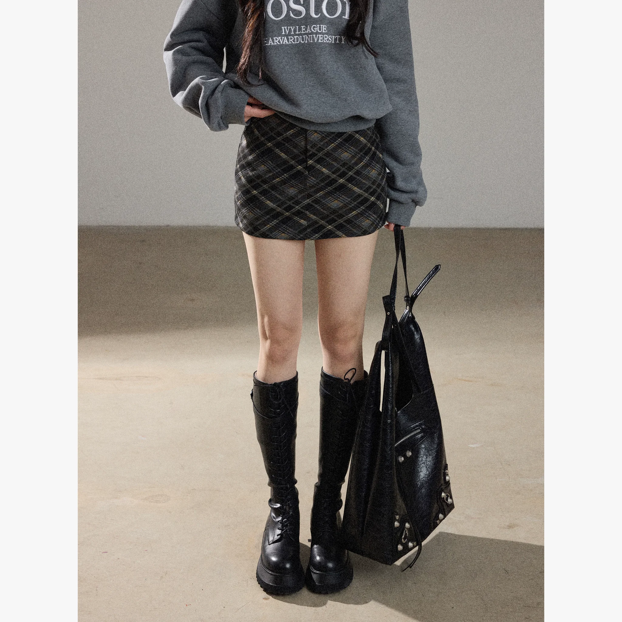 チェック柄 ミニスカパン 商品写真