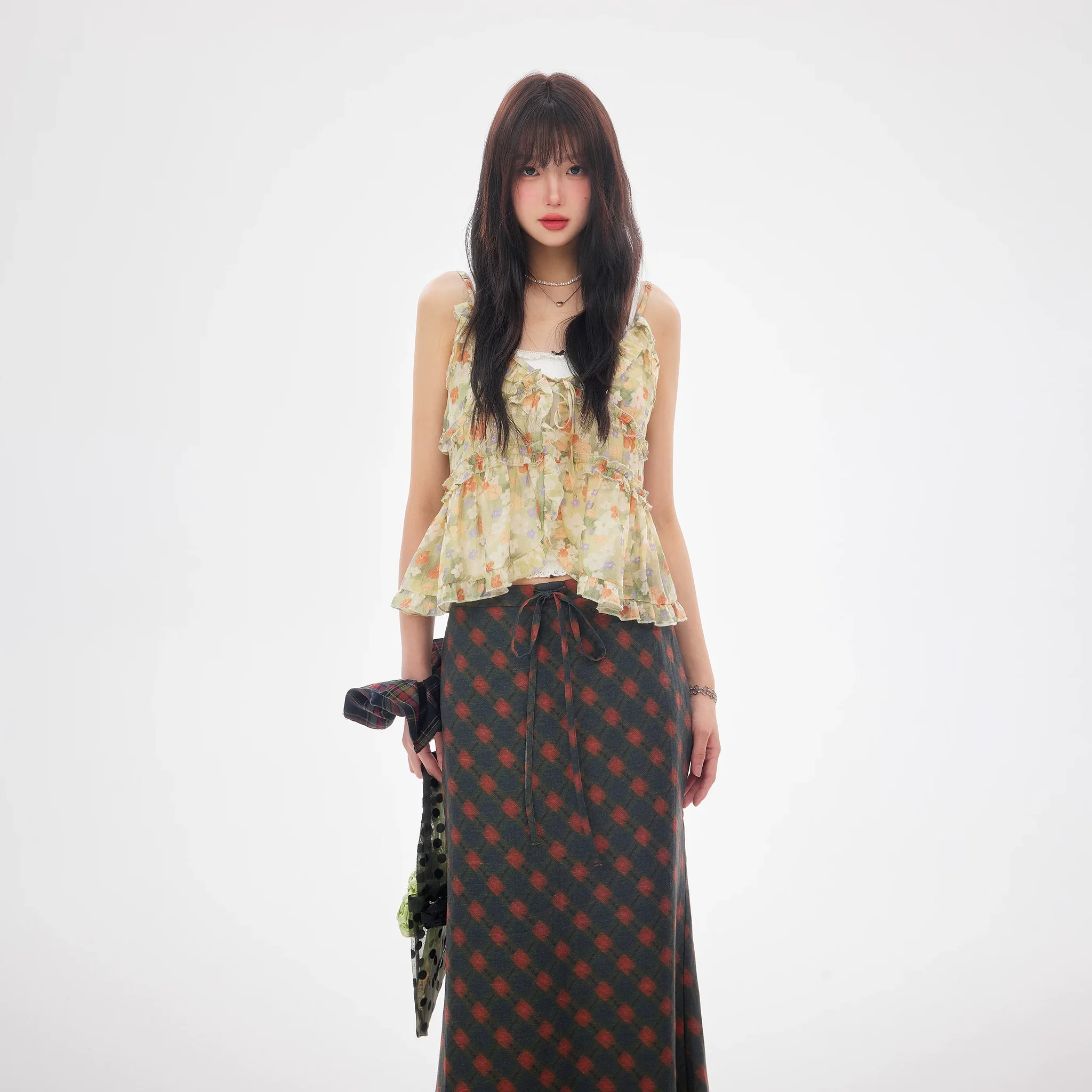 小花柄 ゆったりキャミソール 商品写真