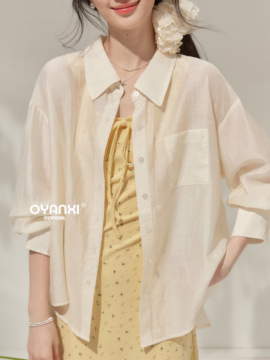 OYANXI 羽織り使い 長袖リゾートシャツ