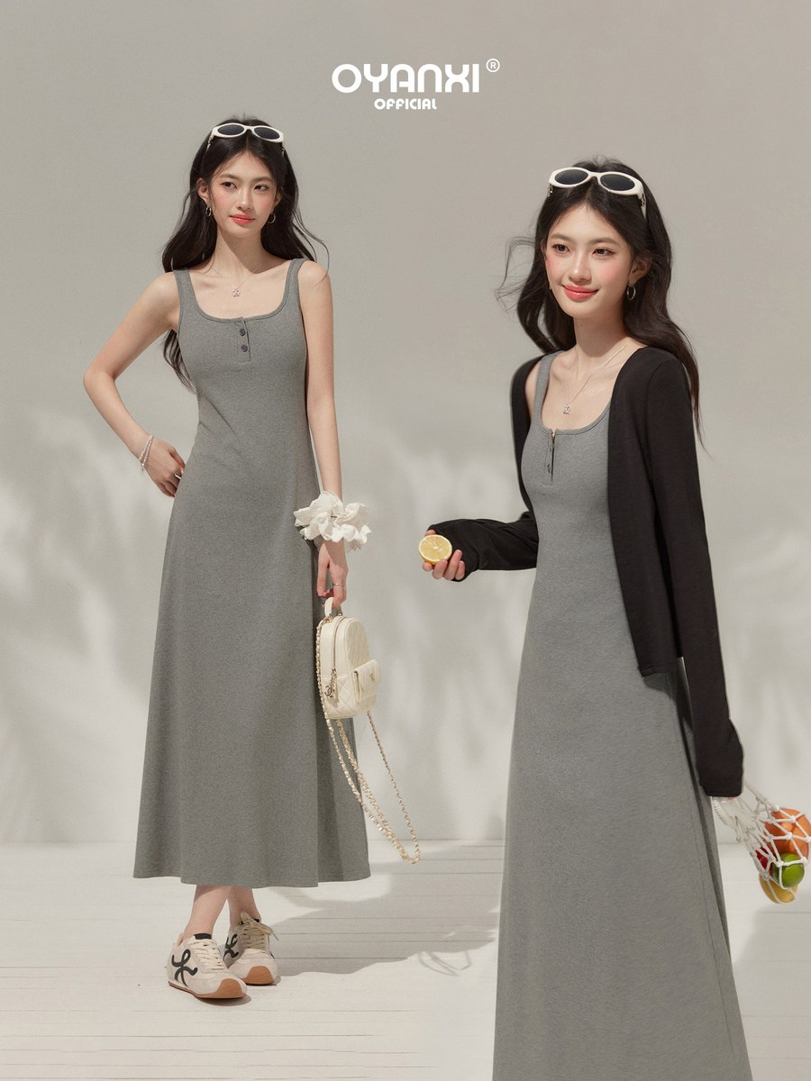 OYANXI タイトシルエット キャミワンピース