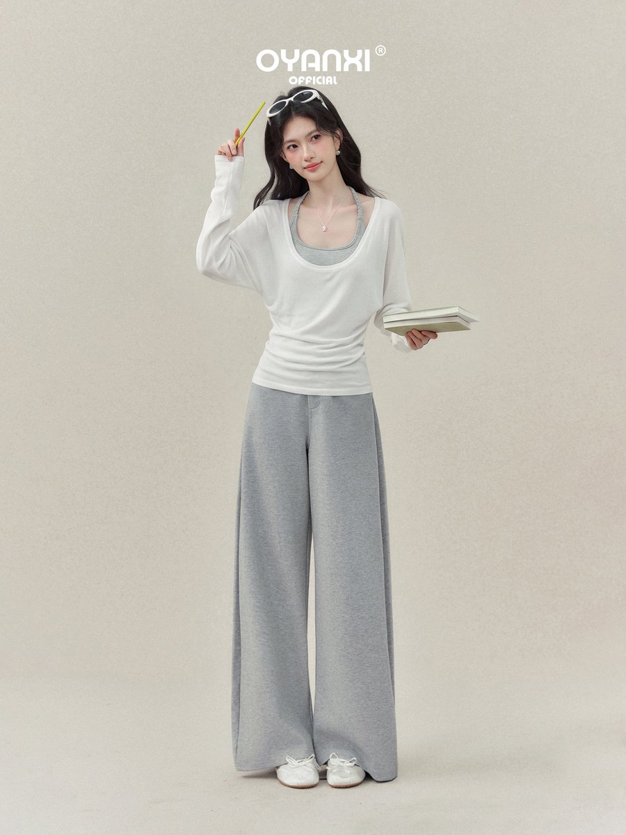 OYANXI ホルターキャミ＆長袖Tシャツ 2点セット