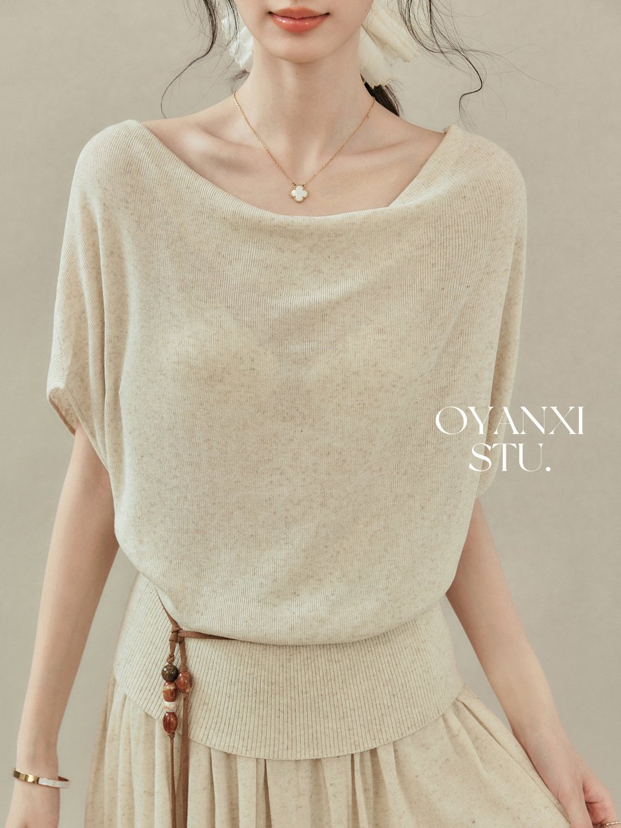 OYANXI ドルマンスリーブ トップス＆スカート セットアップ