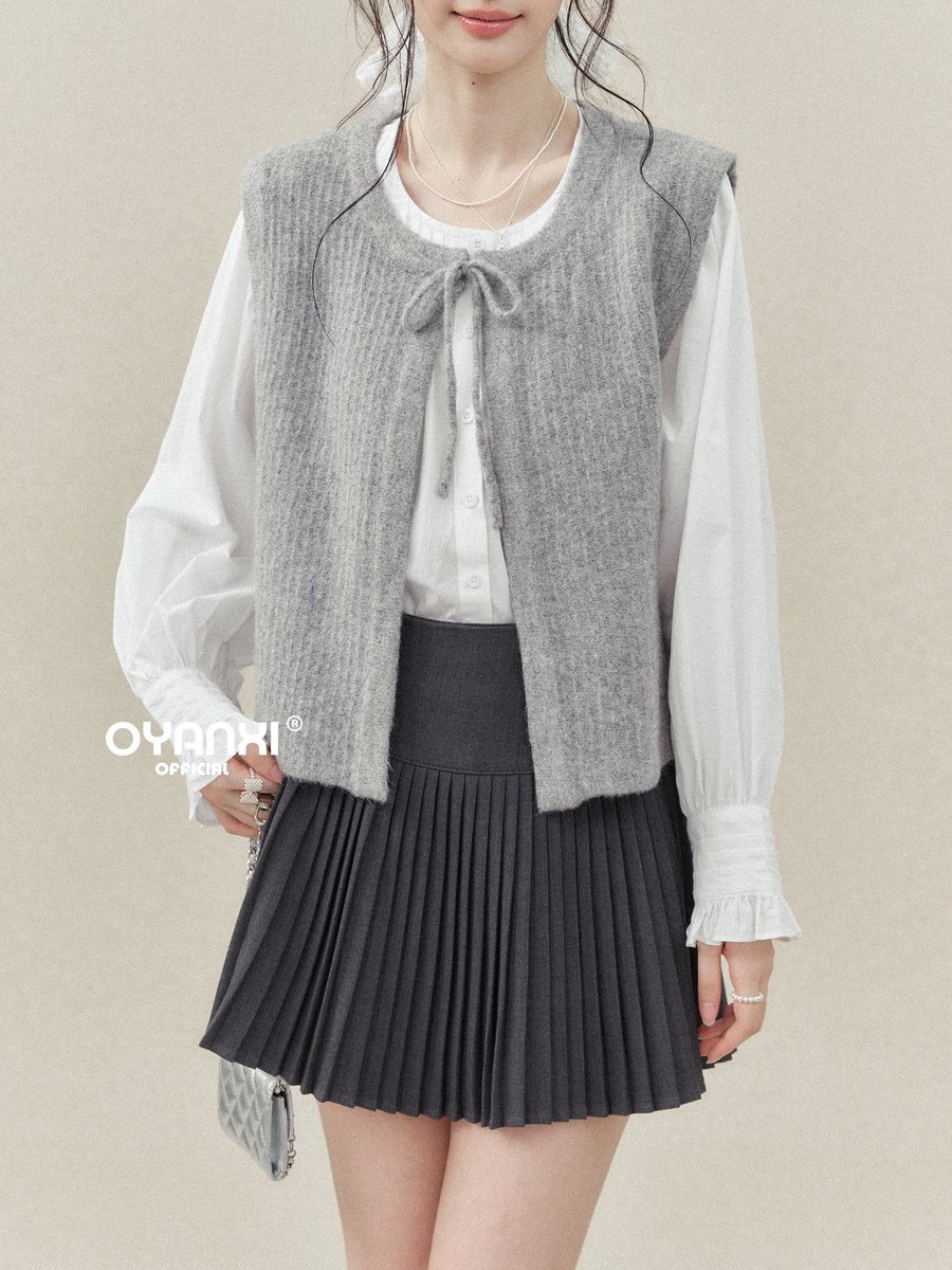 OYANXI フロントリボン Aライン ゆったりベスト