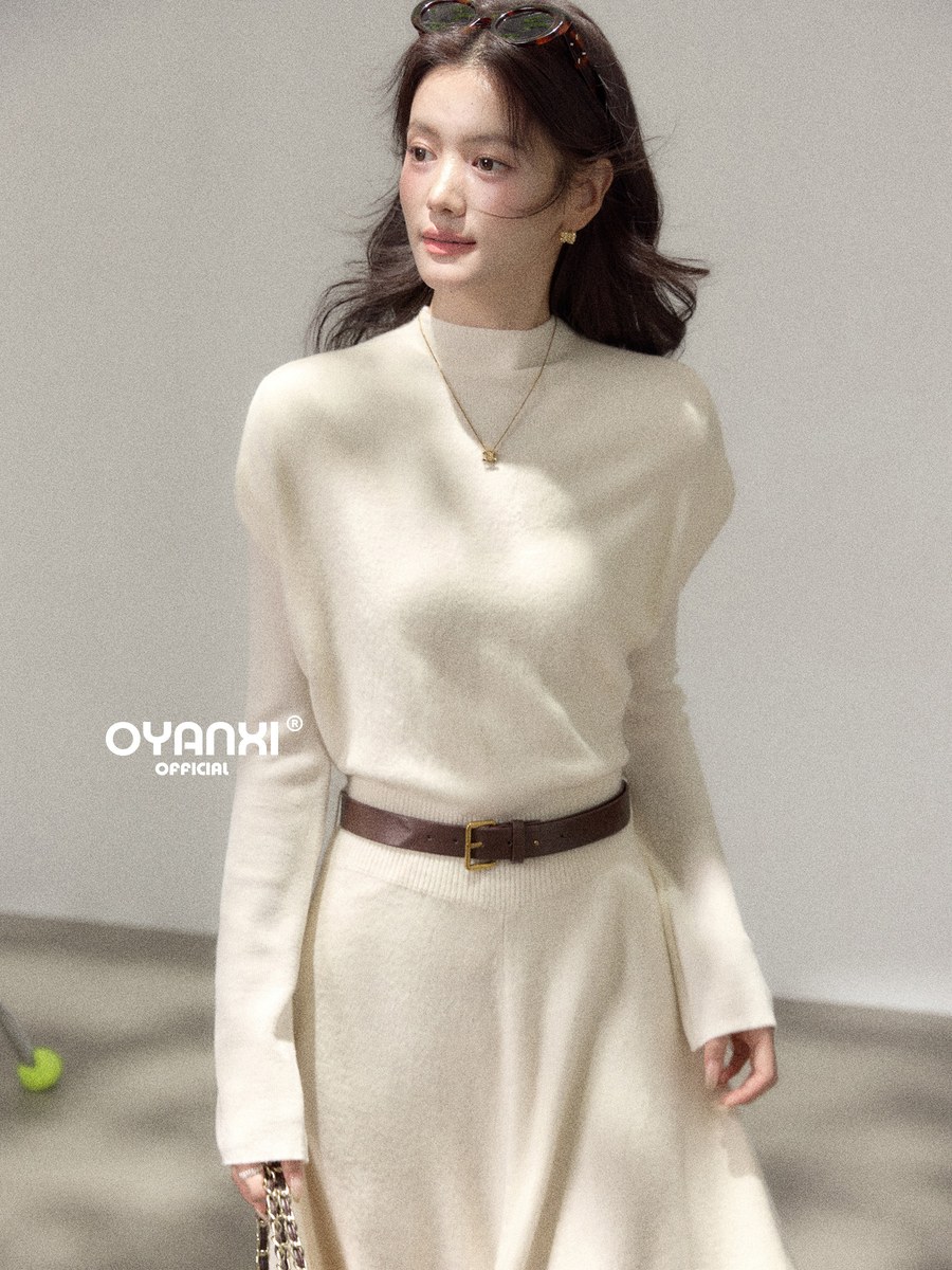 OYANXI ウエストシェイプ ニットワンピース＆インナー 2点セット