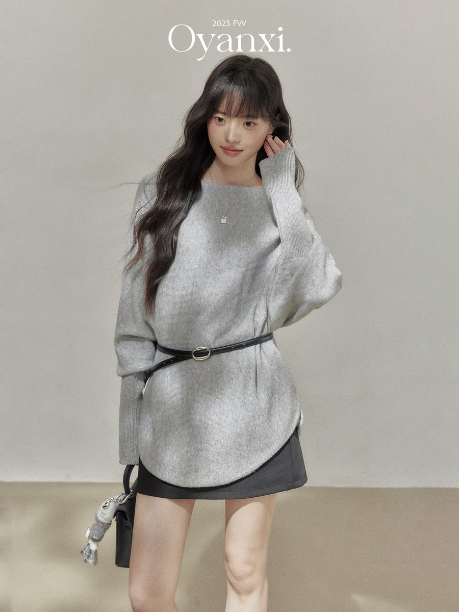 OYANXI ドルマンスリーブ リラックス ニット