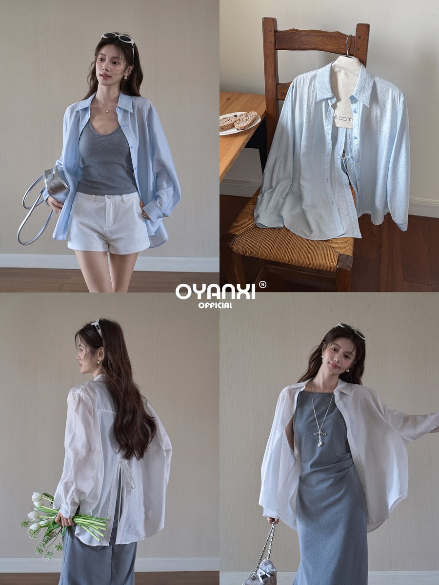 OYANXI ゆったり 羽織り使い 長袖シャツ
