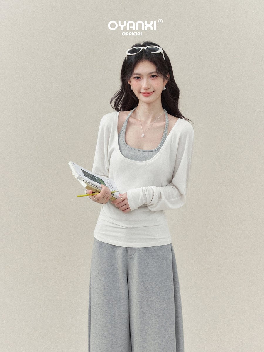 OYANXI ホルターキャミ＆長袖Tシャツ 2点セット