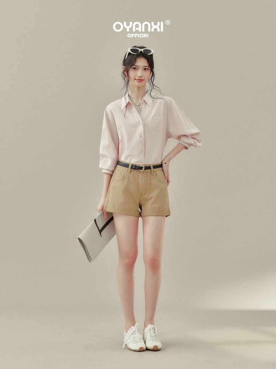 OYANXI ゆったり ベーシック 長袖シャツ