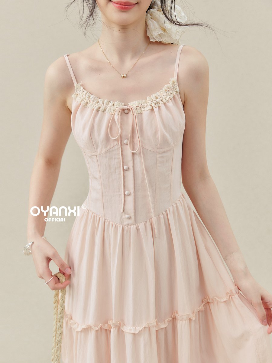 OYANXI ゆったり キャミロングワンピース
