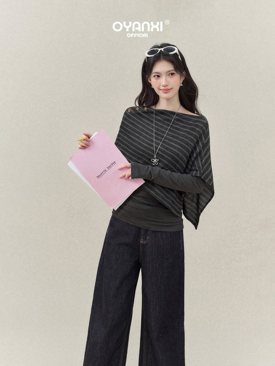 OYANXI ケープカラー 長袖Tシャツ 2点セット