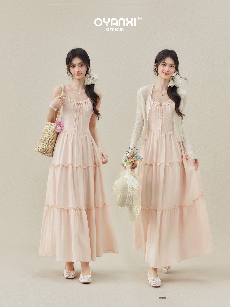 OYANXI ゆったり キャミロングワンピース