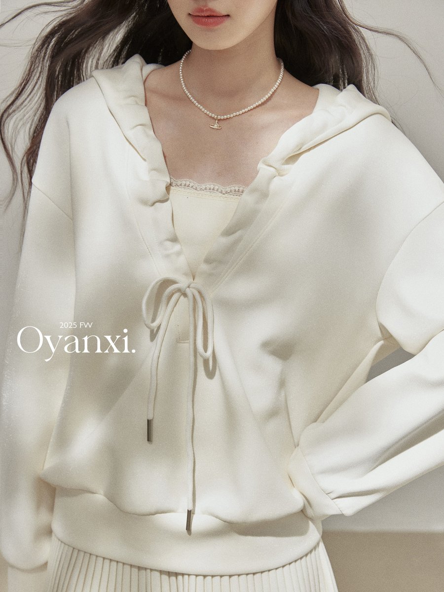 OYANXI ドローコード フード付き パーカー