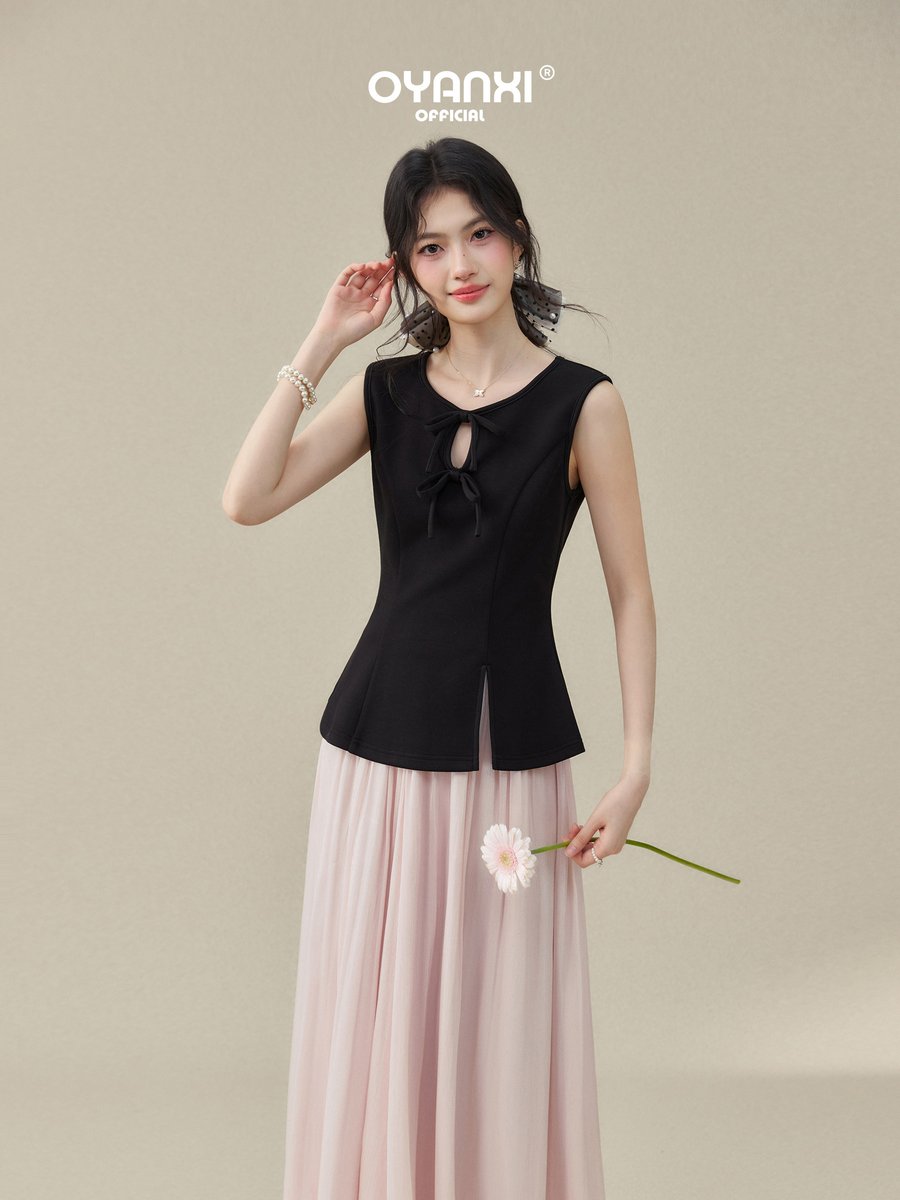 OYANXI ハイウエスト Aライン スカート