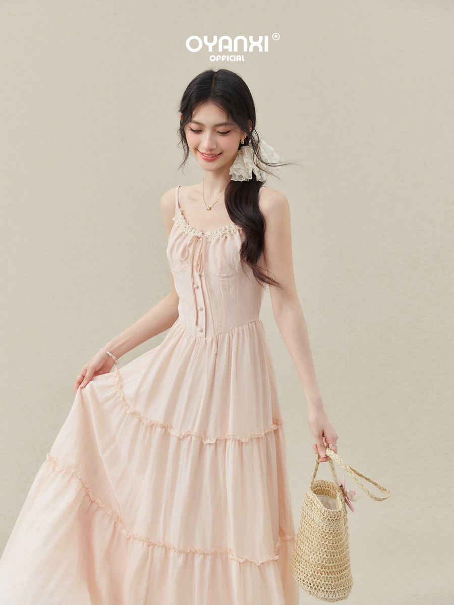 OYANXI ゆったり キャミロングワンピース