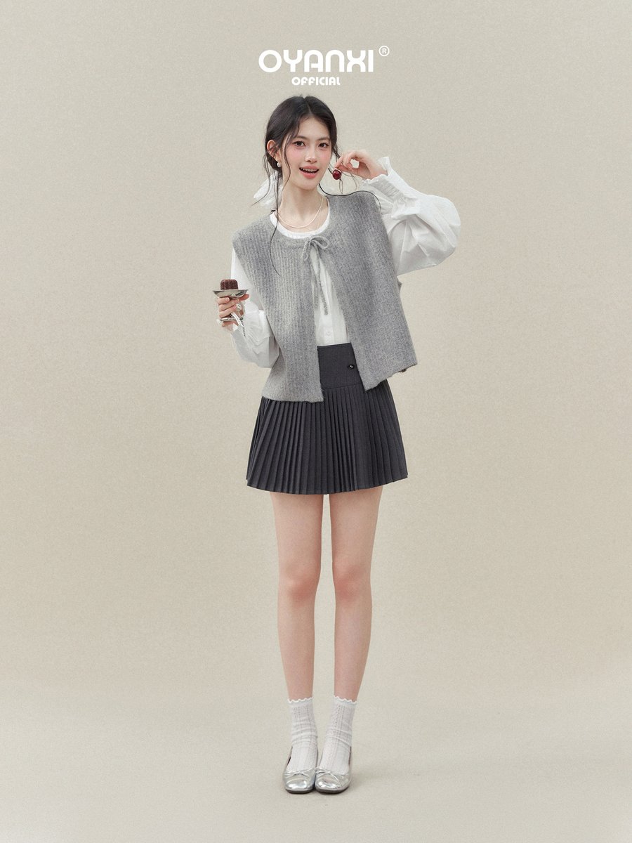 OYANXI フロントリボン Aライン ゆったりベスト
