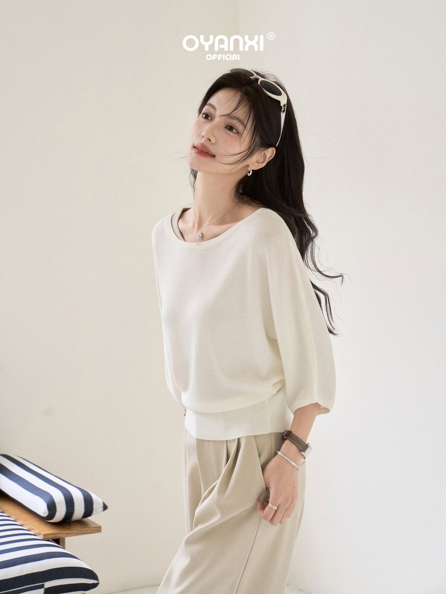 OYANXI ショート丈 ベーシック 半袖Tシャツ