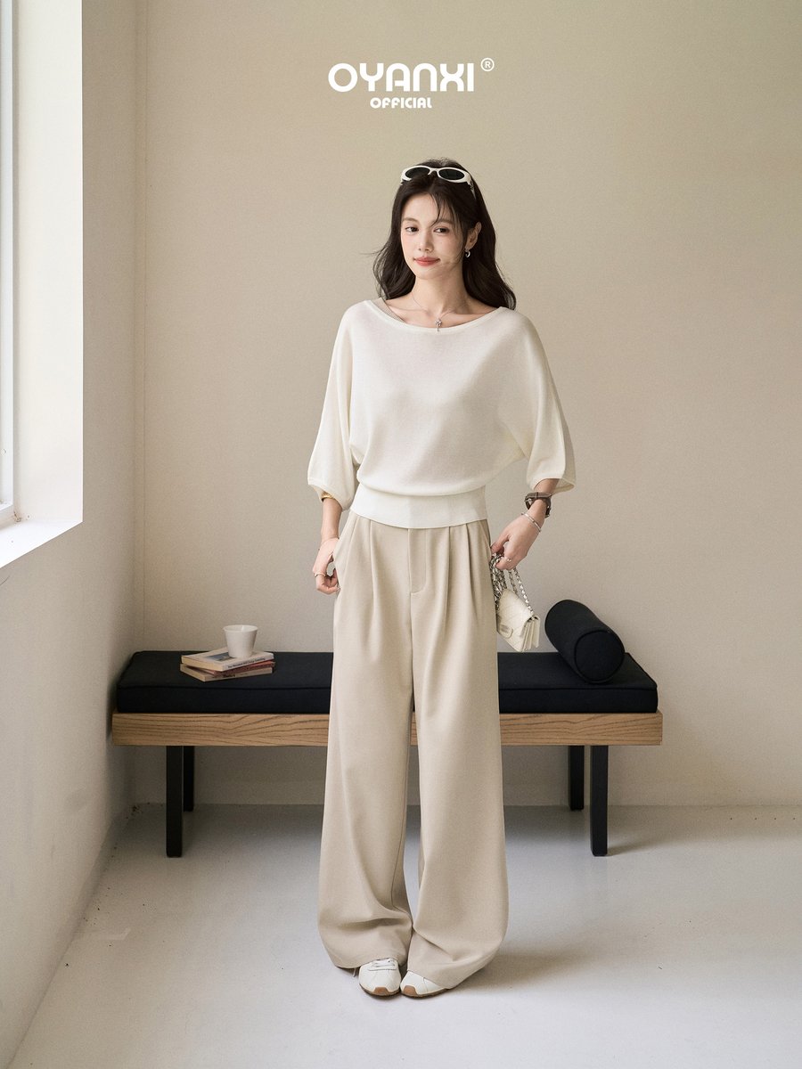 OYANXI ショート丈 ベーシック 半袖Tシャツ