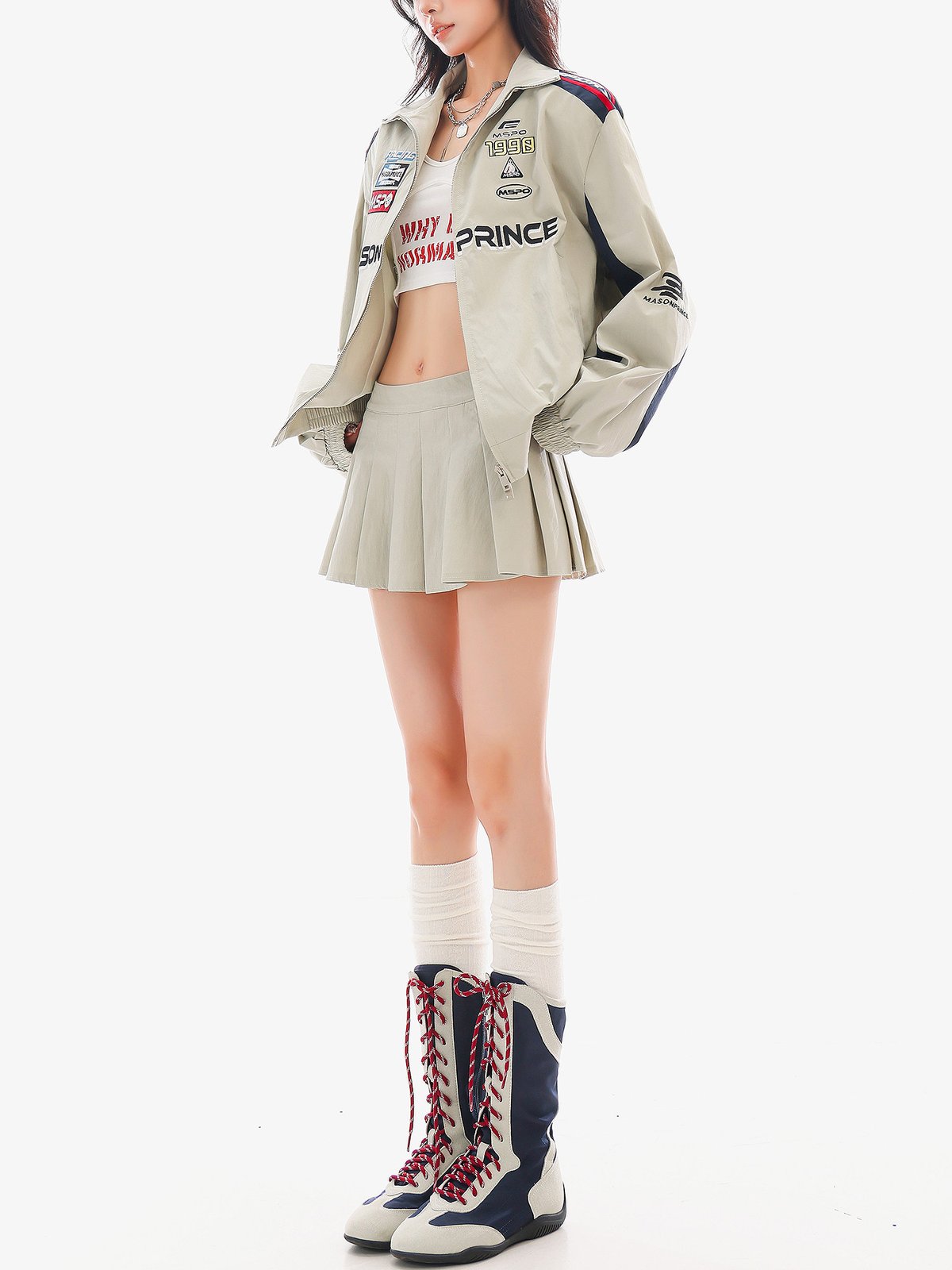 プリーツ Aラインミニスカート｜商品写真