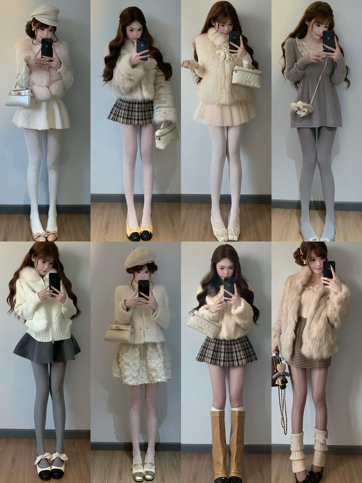 秋冬コーデ、ミニ丈もパンツも🍂