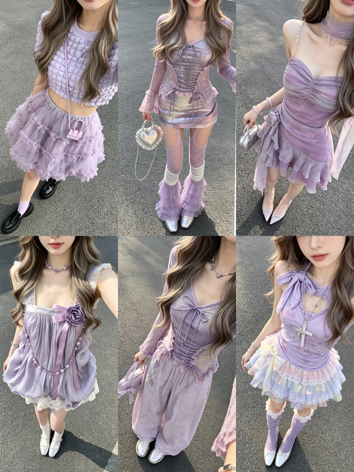 ラベンダー色で合わせる日🔮