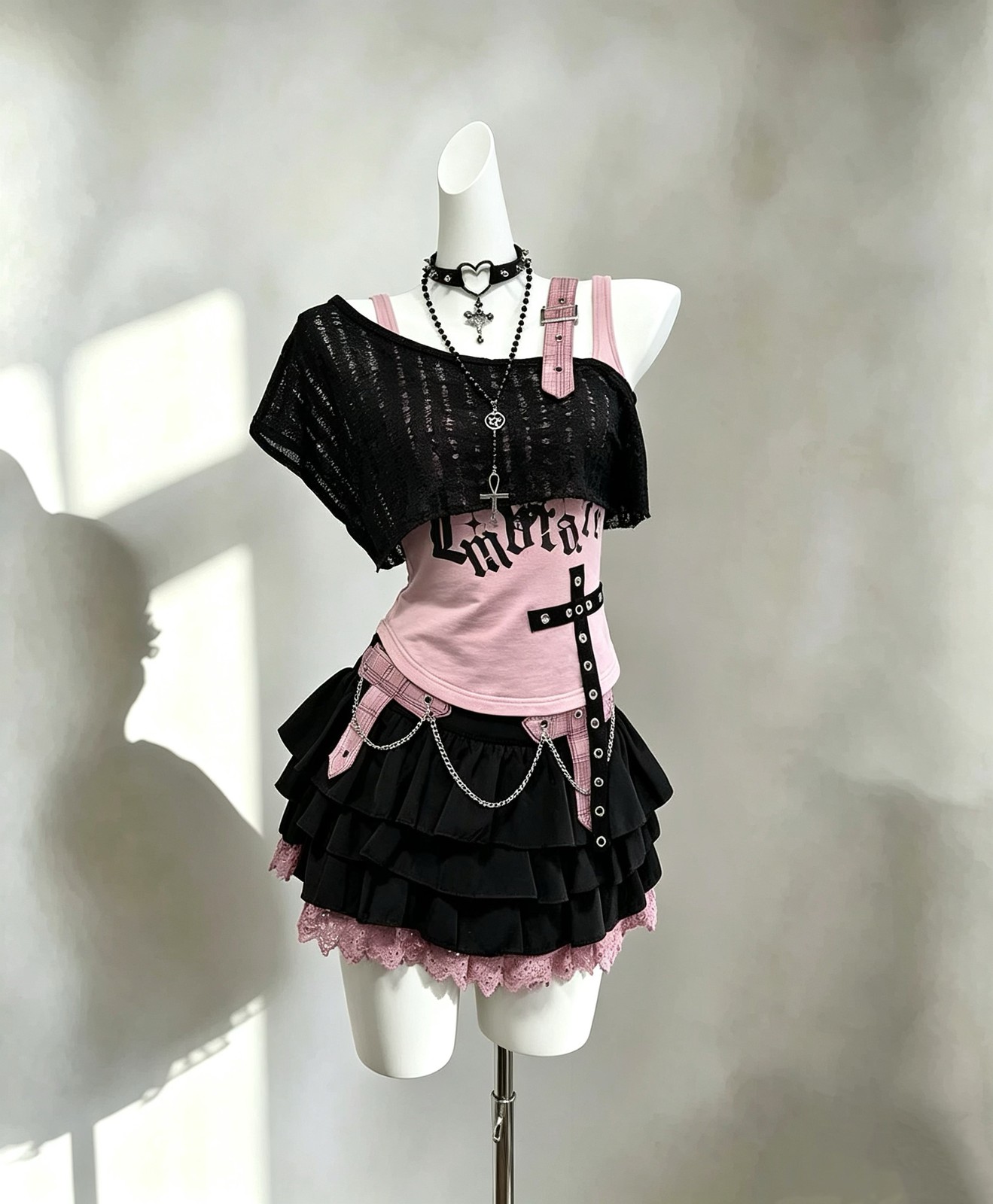 チェックとピンクのカーディガン🎀 写真3