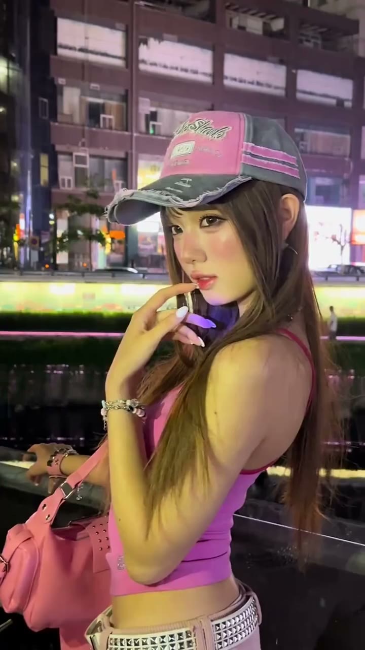 夜のフラッシュでピンクを主役に📸
