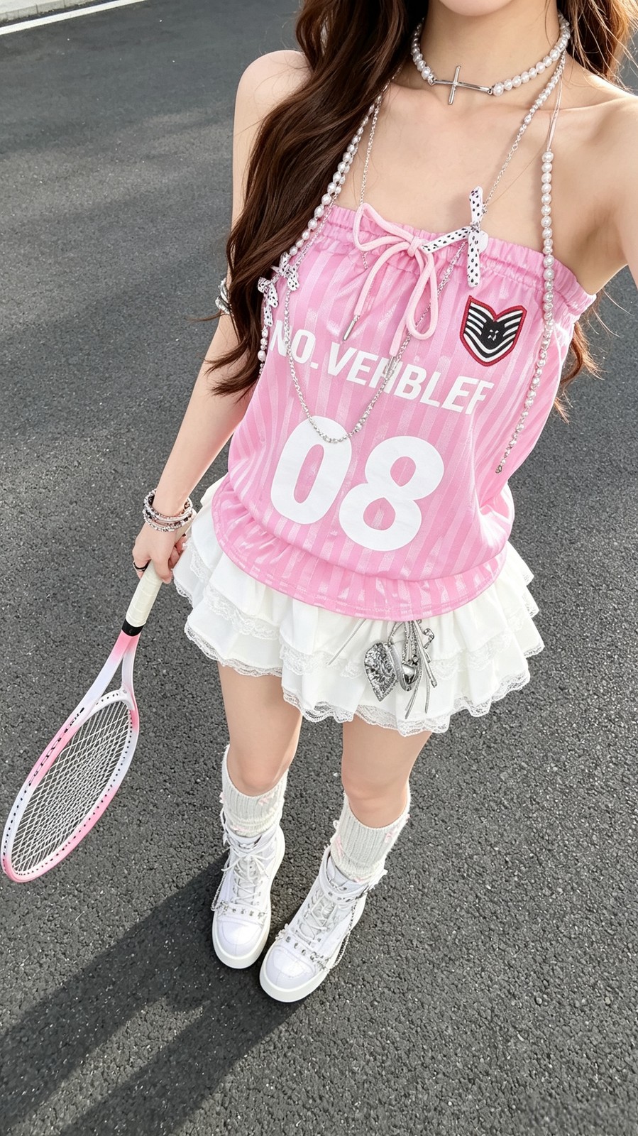 ピンクのトップスにゆるっとパンツ🩷 写真3