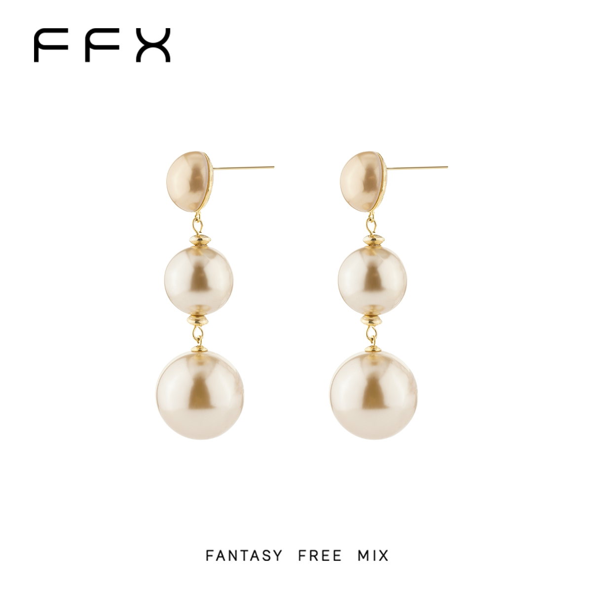 FFX トリプルボールピアス