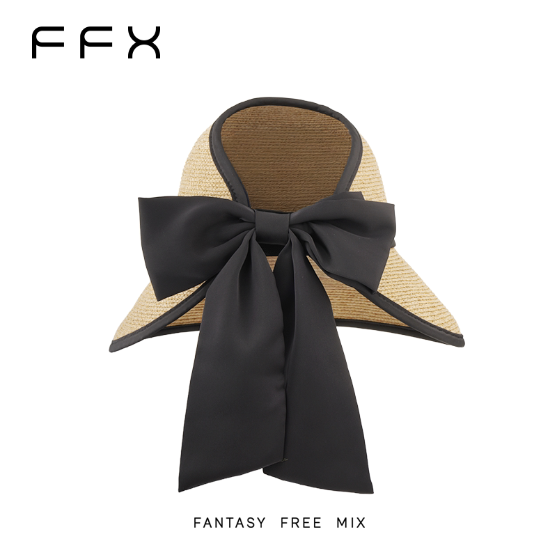FFX リボンワイドブリムサンバイザー
