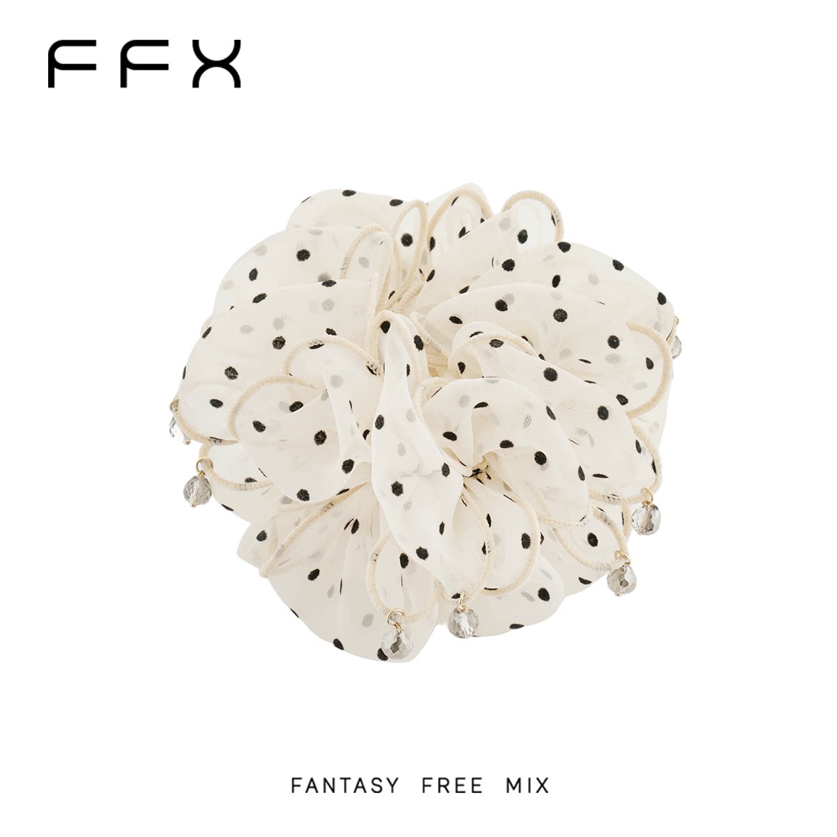 FFX ギャザービジューヘアゴム