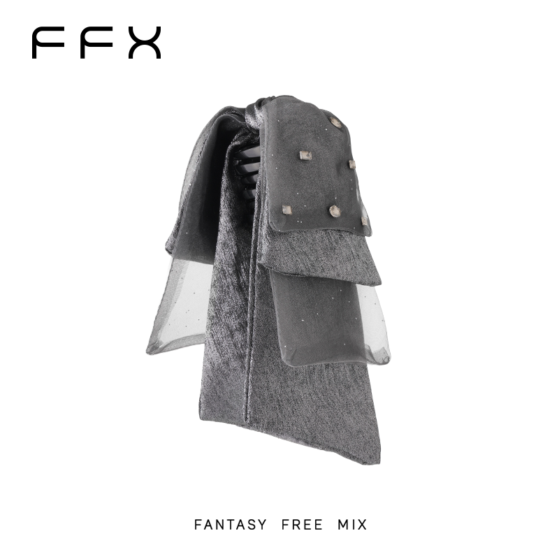 FFX ビッグリボンリボン付きバンスクリップ