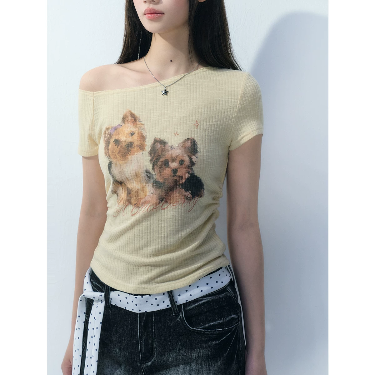 ablueberry Tシャツ＆ストライプパンツ（単品）