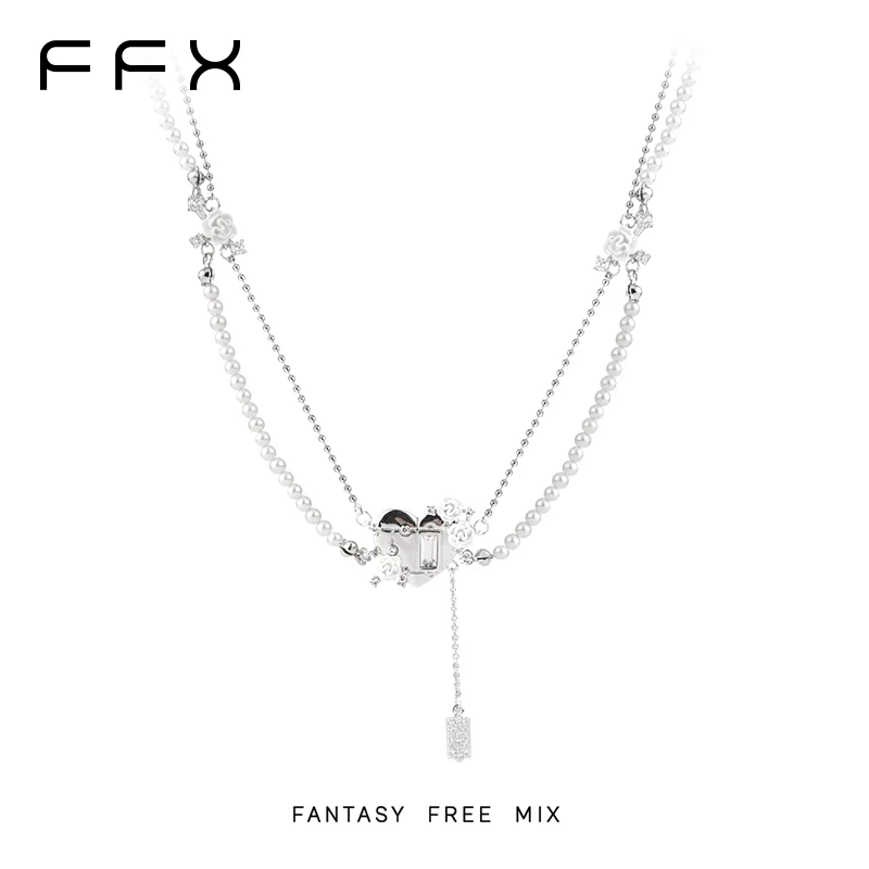 FFX フリンジダブルラインネックレス