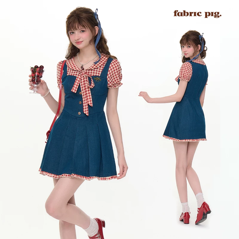 fabricpig チェック柄ミニスカート