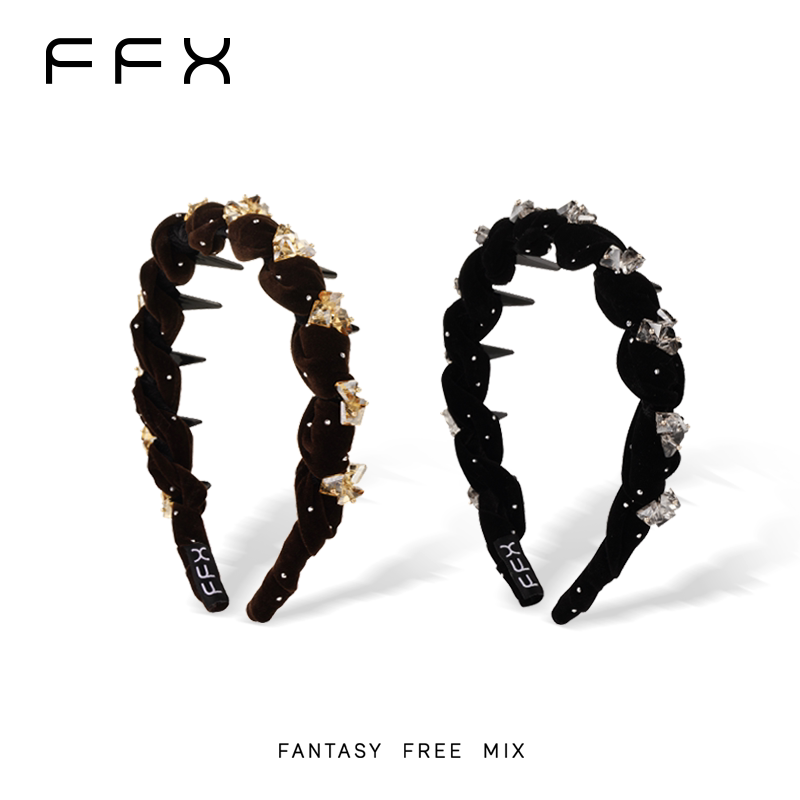 FFX 編み込みボリュームカチューシャ