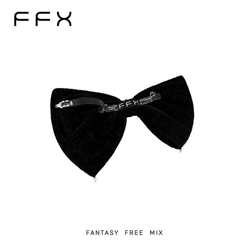 FFX ラメリボンヘアクリップ