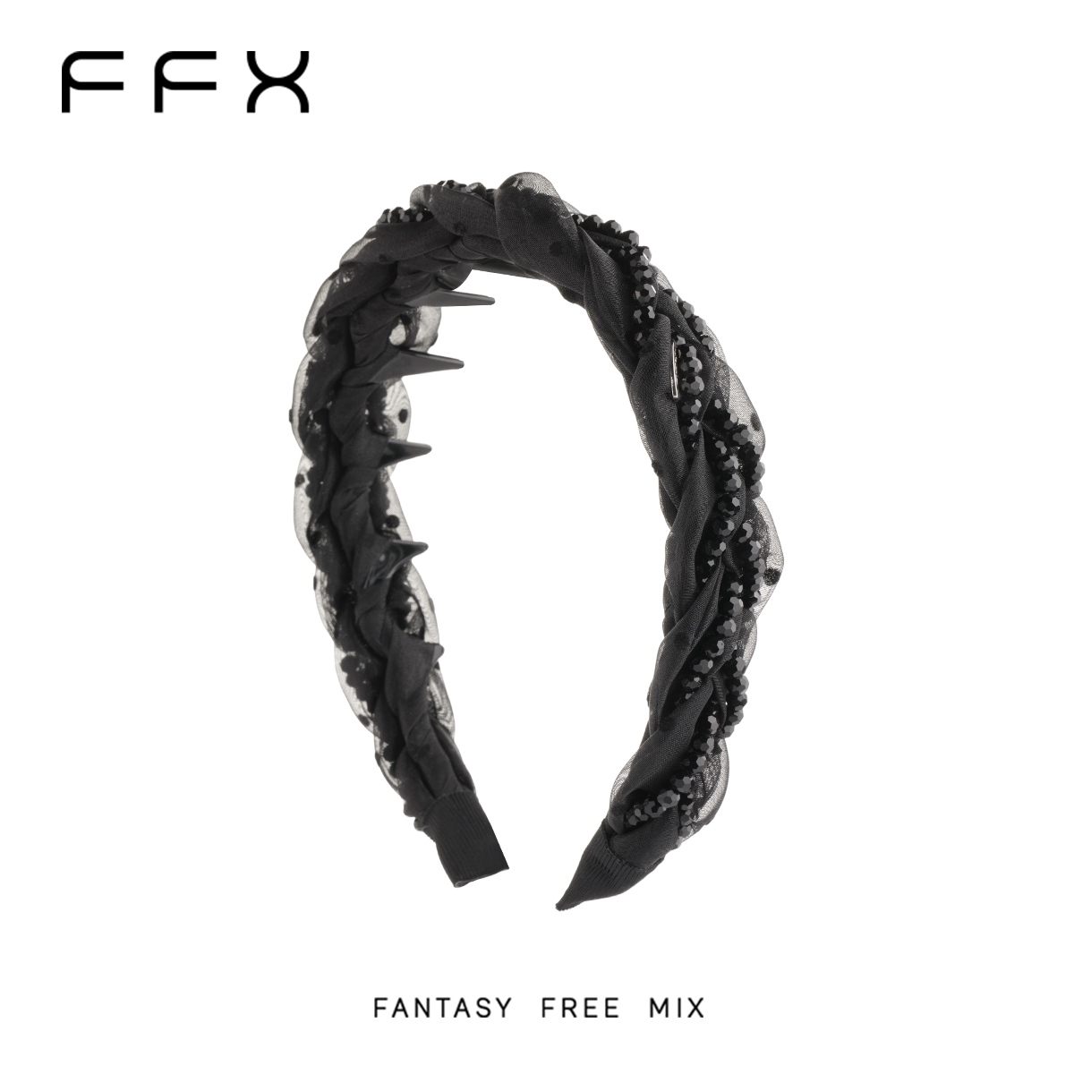 FFX 編み込みワイドカチューシャ