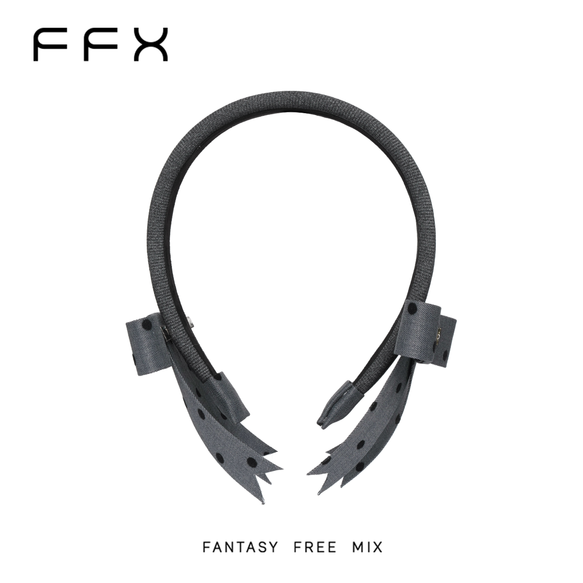 FFX ドット柄ヘアクリップ